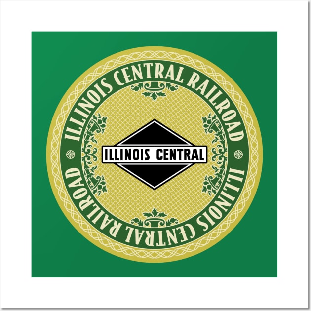 Illinois Central Railroad Wall Art by Railroad 18XX Designs